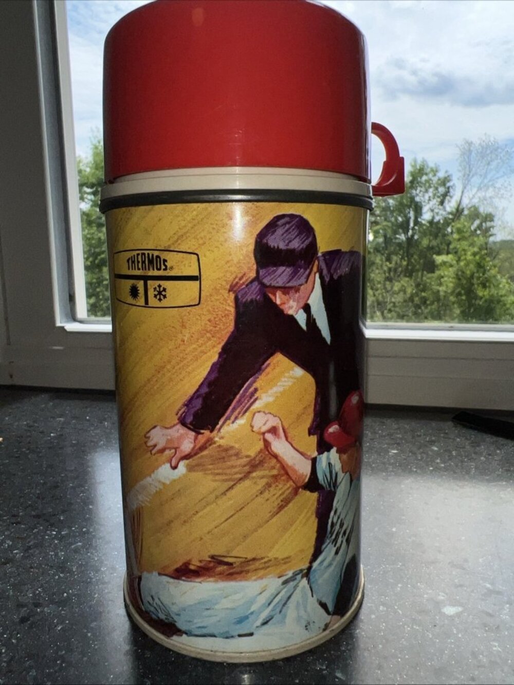 1969 Play Ball Baseball King Seeley Thermos Bottle No. 2805 - No Lunch Box